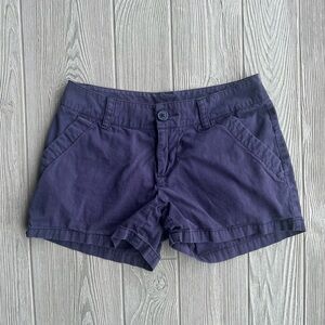 Columbia Womens Size 2 Navy Blue Chino Shorts 3.5" Inseam Casual Summer